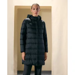 Parka larga ultraligera de mujer