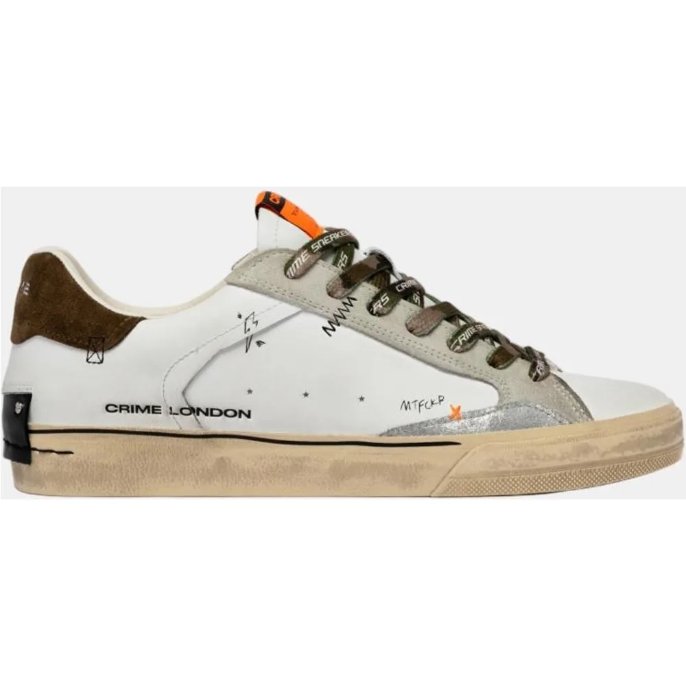 Zapatillas Deconstruted hombre tipo casco bajas piel - Crime London - FashionsVida