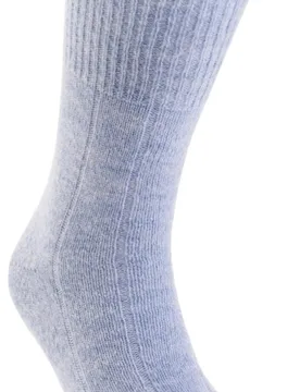 Extra Roomy Super‑soft Seam-free Bed Socks - Soft Blue - Size: M - Cosyfeet - FashionsVida