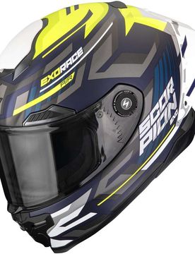 Casco Moto Integrale EXO-RACE AIR KOBRA Blu Giallo taglia XL