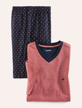 V-Shorty Maritim, , Farbe Rot, 62/64, atmungsaktive Baumwolle leicht & bequem Herren