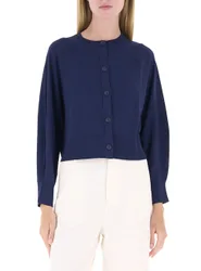 Cardigan girocollo BLU NOTTE L