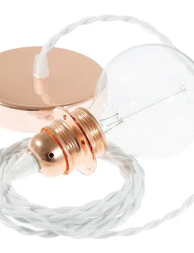 Cables Lampe Suspendue Pendel Pour Abat-jour Tc01 2 M White / Copper One Size - Creative - FashionsVida