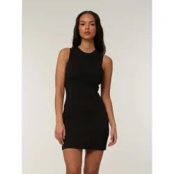 Womens Black Bentley Rib Jersey Dress - Female - Black - XX-SMALL