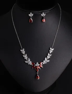 Chic Sparkling Flower Zircon Jewelry Set For Bride Light Luxury Women Wedding Cocktail Party Holiday Present - Aliexpress - FashionsVida