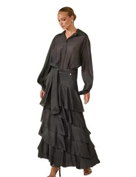 Gonna Donna lunga con balze - Souvenir - FashionsVida