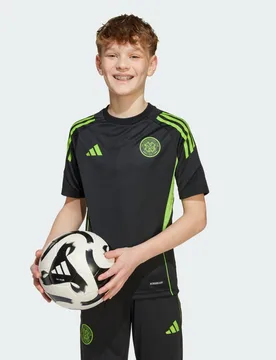Maglia da allenamento Tiro25 Competition Celtic FC 7-8A Black / Semi Solar Green - Adidas - FashionsVida