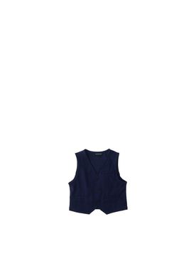 Gilet misto cotone BLU NAVY 3A