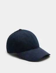 Waxed Cotton Baseball Cap Navy male