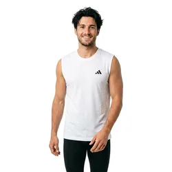T-shirt Sans Manches Workout Essentials Feelready White XL