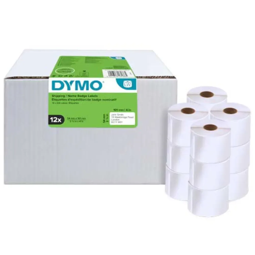 Étiquettes De Ruban Multipack 25x54 Mm 12 Unités White One Size unisex - DYMO - FashionsVida
