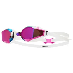 Stealth-x Race Mirror Swimming Goggles Pink / White One Size Men,Women