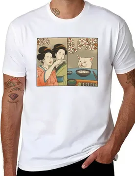 Japanese woman yells at cat meme T-Shirt t shirts for man cotton t shirt men 100% cotton luxury brand T-Shirt - Aliexpress - FashionsVida
