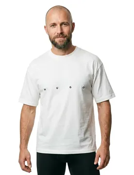 Hugo T-shirt à Manches Courtes Dariso 10280011 Natural S