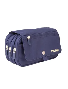 Astuccio 3-zip With A Flap 1918 Series Blue One Size