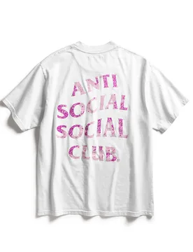 Anti Social Club Unisex Assc Weathered Tee In White - Size Small - Anti Social Social Club - FashionsVida