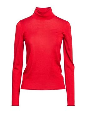 Rollkragenpullover Damen Rot S Damen