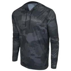 Vaportek Hooded Brush Camo Uv Long Sleeve T-shirt Black M Men
