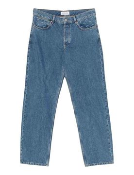 Jeans in denim a gamba dritta
