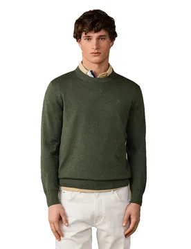 Maglione Hm7000116 Olive Green 2XL