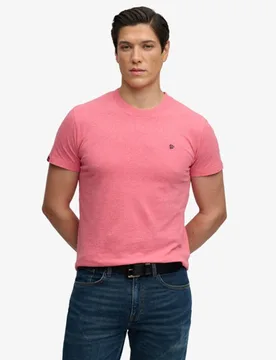 Superdry Herren Sd & co Logo T-shirt mit Stickerei Pink - Größe: L - 29.99 - FashionsVida