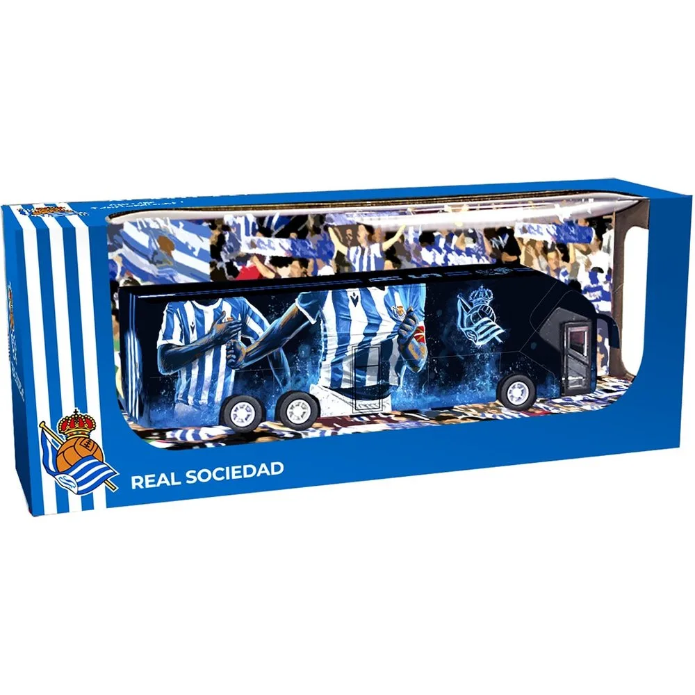 Vehículo pequeño bus pull-back Real Sociedad - BanboToys - FashionsVida