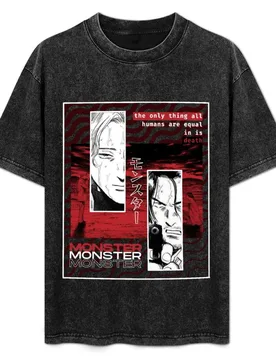 Monster Johan & Tenma T-Shirt Big Size Crew Neck T-Shirt - Aliexpress - FashionsVida