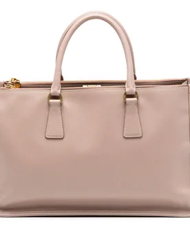 Saffiano Lux Double Zip Frame Tote - Prada - FashionsVida