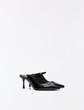 Mules À Talon Boucle 41 Noir