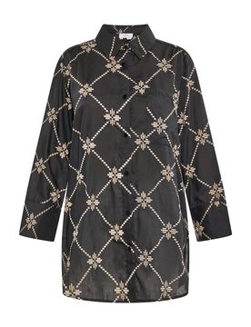 Usha FESTIVAL Blusa ecru / negro