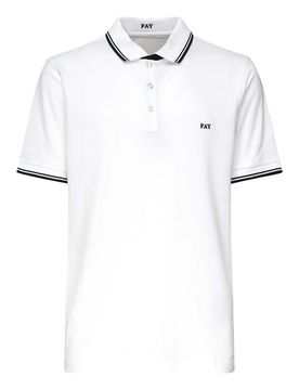 Fay Pique Polo Shirt con strisce