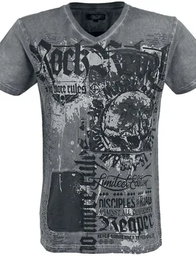 Rock T-Shirt - Heavy Soul - S bis XL - für Männer - Größe S - grau - Männer - male - Rock Rebel by EMP - FashionsVida