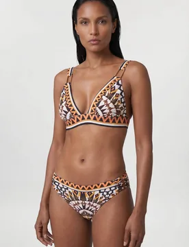 Tile Print Bikini Bottom - Neutral - Size: M - Karen millen - FashionsVida