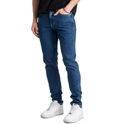 Slim Tapered Jeans Denim Medium 31/32 Herren