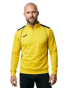 Championship Vii Half Zip Sweatshirt Yellow / Navy 2XL - Joma - FashionsVida