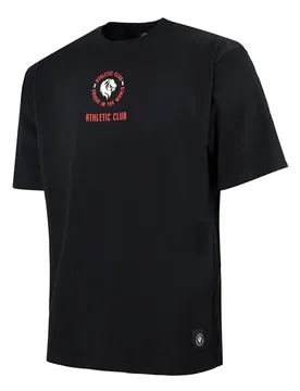 T-shirt à Manches Courtes Unique Text Black S