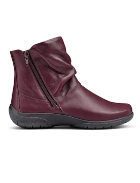 Whisper Women's Wide Fit Leather Boot - - Size: 5 - Hotter - FashionsVida