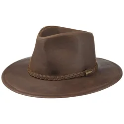 Buffalo Leather Western Hat by - dark brown - Female - Size: XL (60-61 cm)