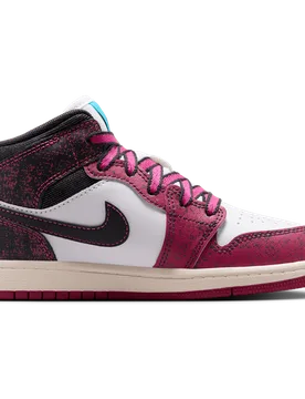 Aj1 Mid Toddler Trainers - Red - Size 11.5 - Mesh/Synthetic - Red - Size: 11.5 - Jordan - FashionsVida