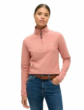 Sweat à Demi-zip Polar Fleece Ash Rose M