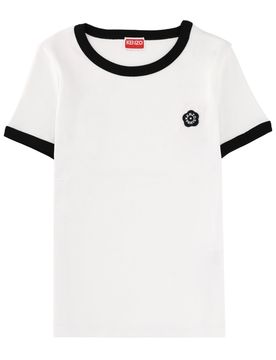 Boke Flower 2.0' Embroidered T-shirt in Cotton