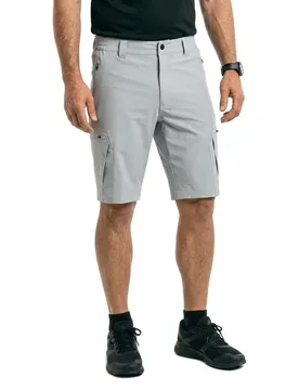 Active Tech Cargo Shorts Aluminium L Men - SLAM - FashionsVida