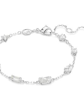 Mesmera Armband, Verschiedene Schliffe, Verstreutes Design, WeiÃŸ, Rhodiniert Unisex OS