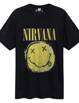 T-Shirt - Amplified Collection - Split - XS bis XXL - für Männer - Größe M - charcoal - Lizenziertes Merchandise! - Männer - male - Nirvana - FashionsVida