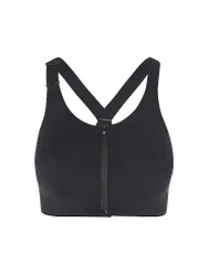 Sujetador deportivo de mujer Endruance High Support c cremallera negro L