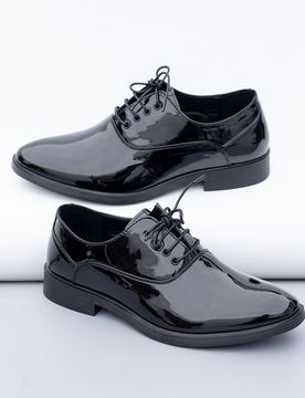 Zapatos de vestir con cordones brillantes para hombres, Oxford formales cómodos y ligeros, adecuados para bodas, bailes de graduación y varias ocasi