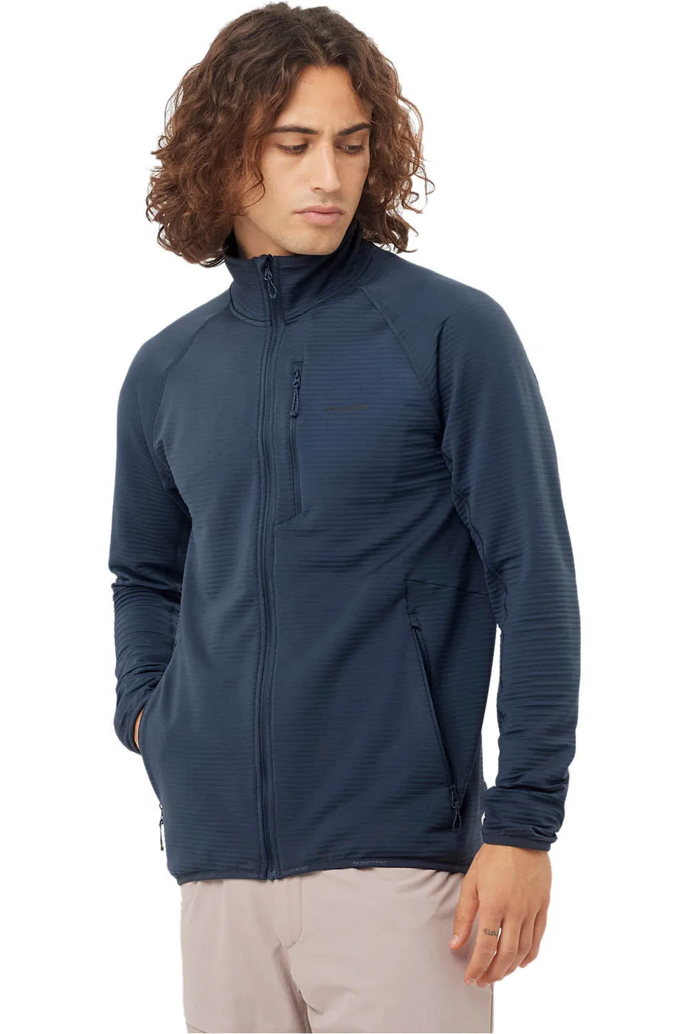 Essential lightwarm forro polar hombre Azul (M) - Salomon - FashionsVida