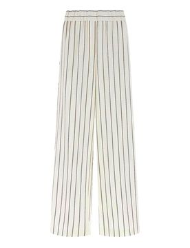 Peserico Pantaloni in twill gessato