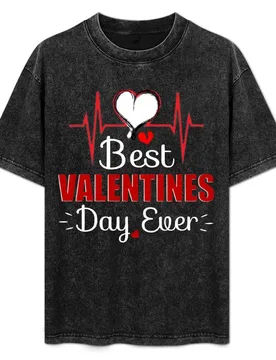 Best Valentines Day Ever T-Shirt Retro Style Print Casual Top - Aliexpress - FashionsVida