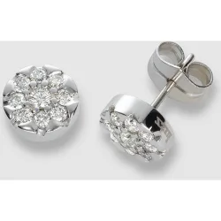 Pendientes Luzz de oro y diamantes